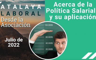 Acerca de la Política Salarial y su aplicación